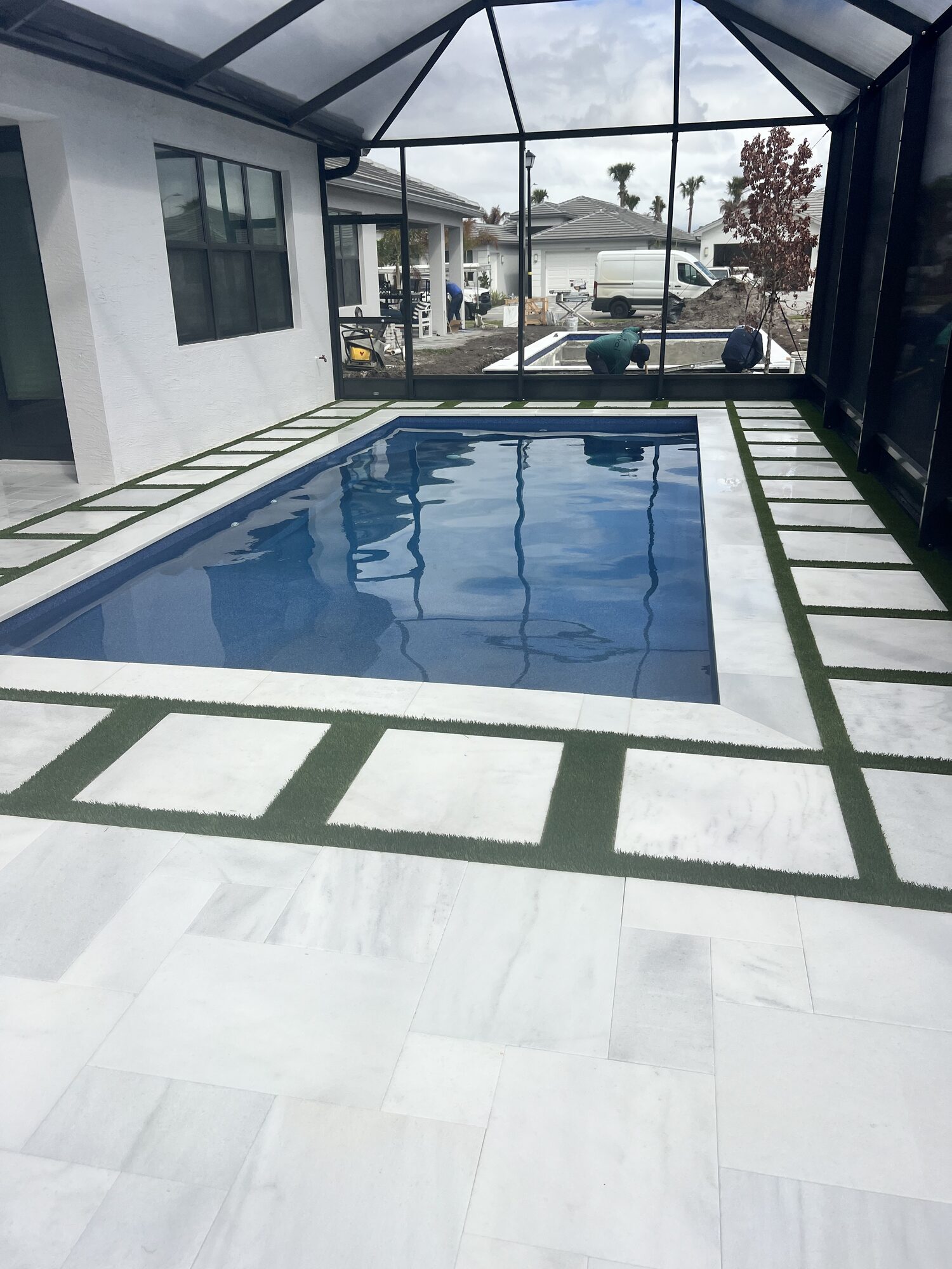 Completed pool