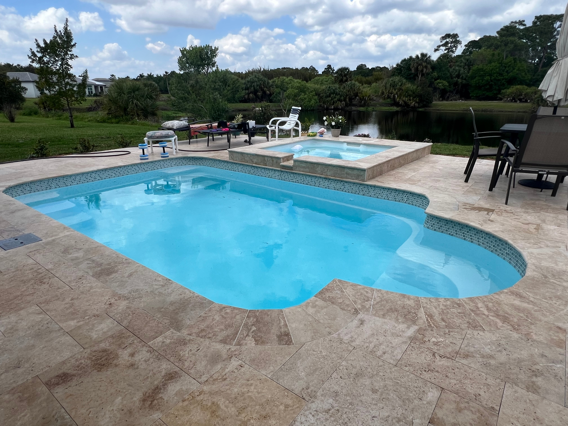 Completed pool